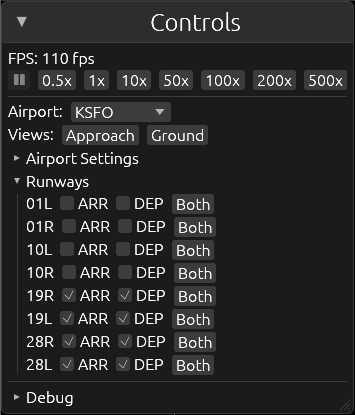 runway config